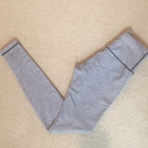 Lululemon WunderUnder Lt Grey Herringbone Leggings